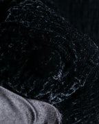 "GIORGIO ARMANI" Stand collar velour long coat