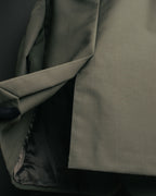 "PRADA" 2012AW Wool-mohair tailored jacket with contrast collar detail
