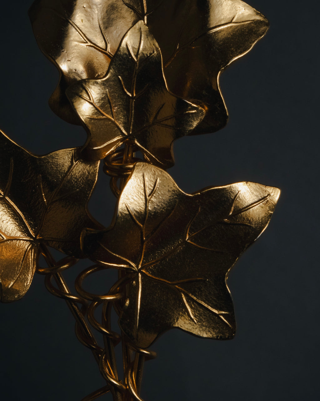 "KENZO" Botanical ivy bouquet brooch