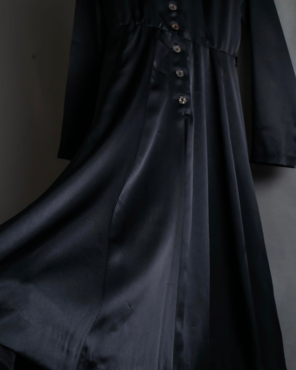 "JEAN PAUL GAULTIER" Beautiful glossy shirt dress