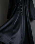 "JEAN PAUL GAULTIER" Beautiful glossy shirt dress