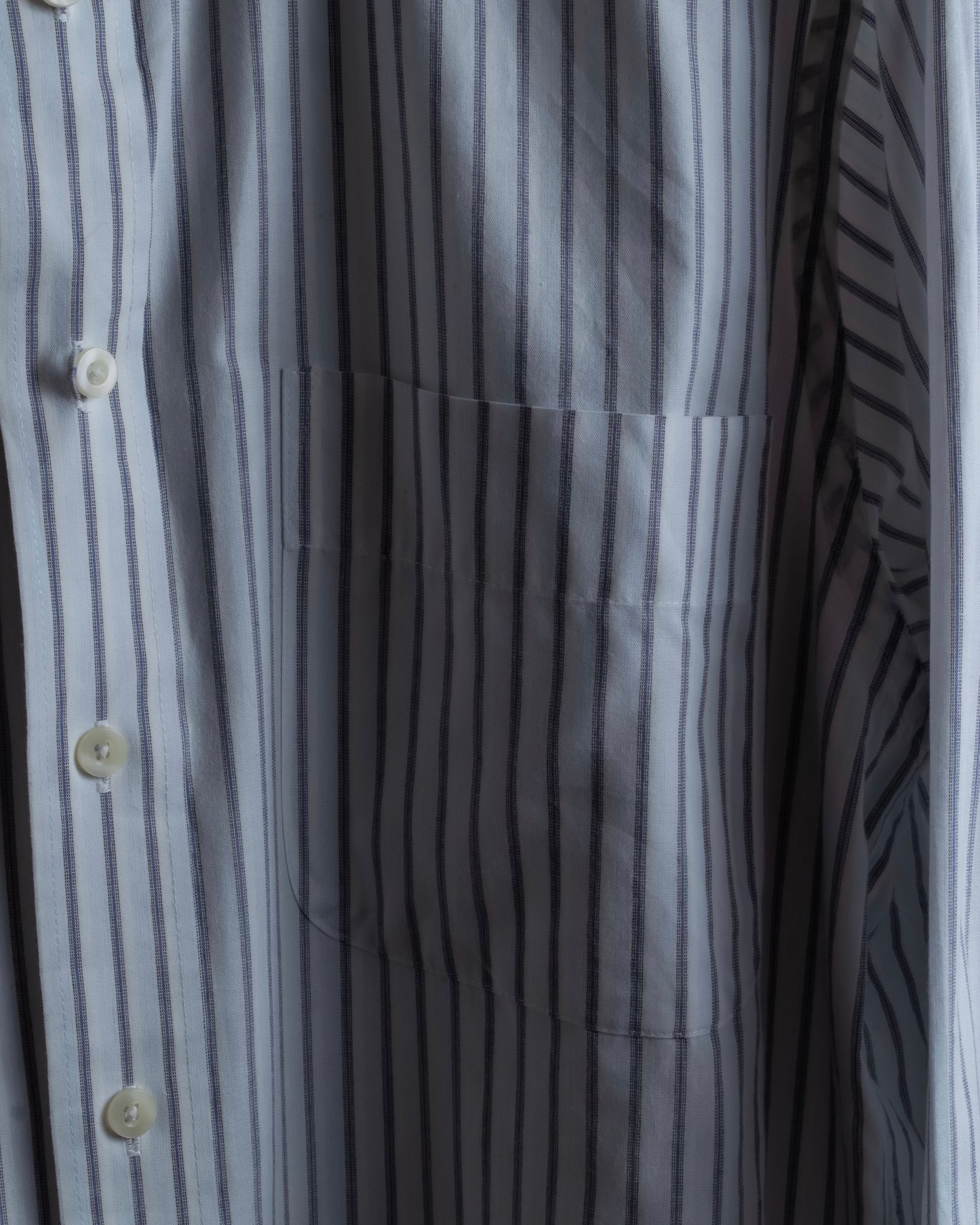 "YVES SAINT LAURENT" Button down design striped shirt