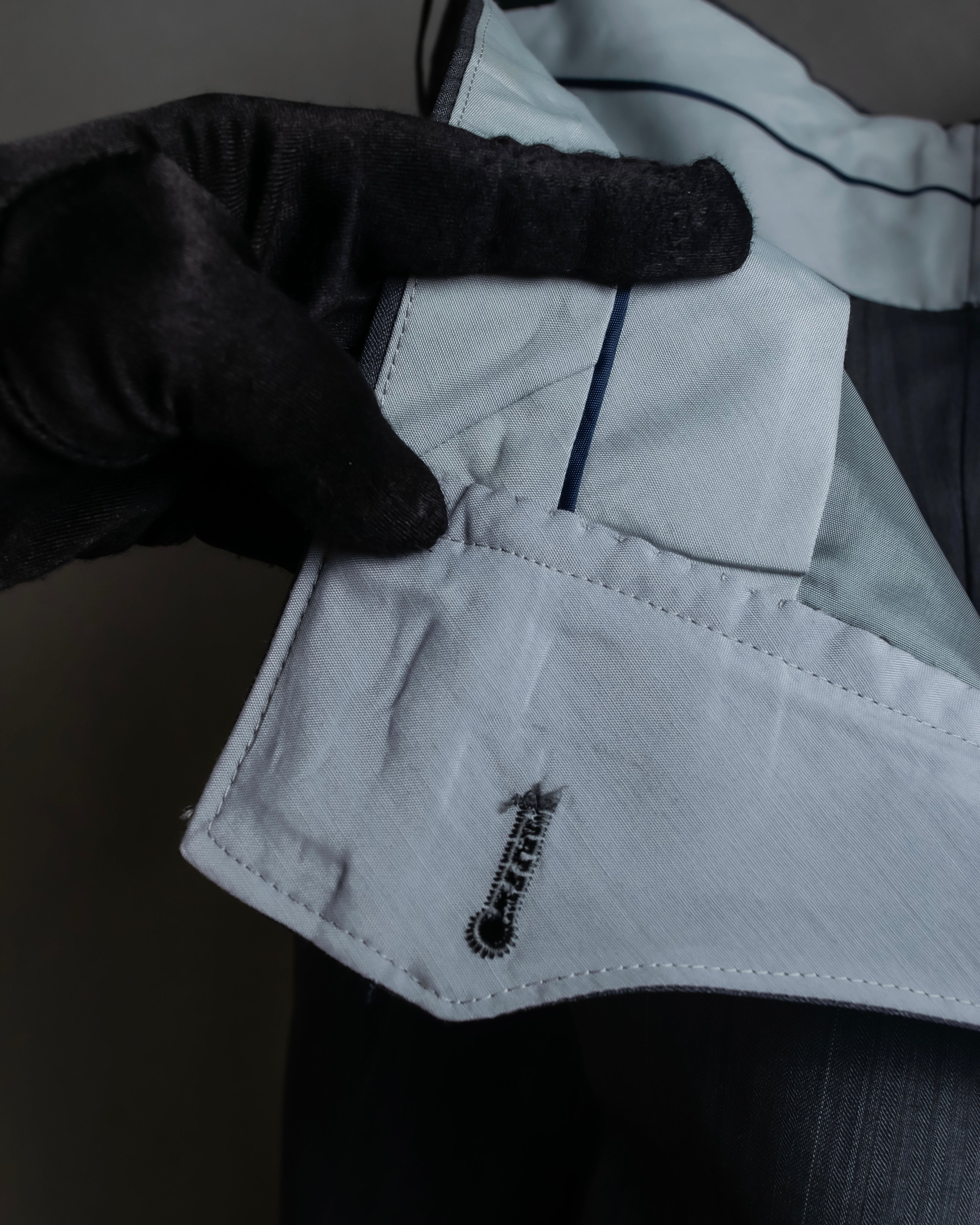 "CHRISTIAN DIOR MONSIEUR" Shadow stripe pattern classical formal detail set up