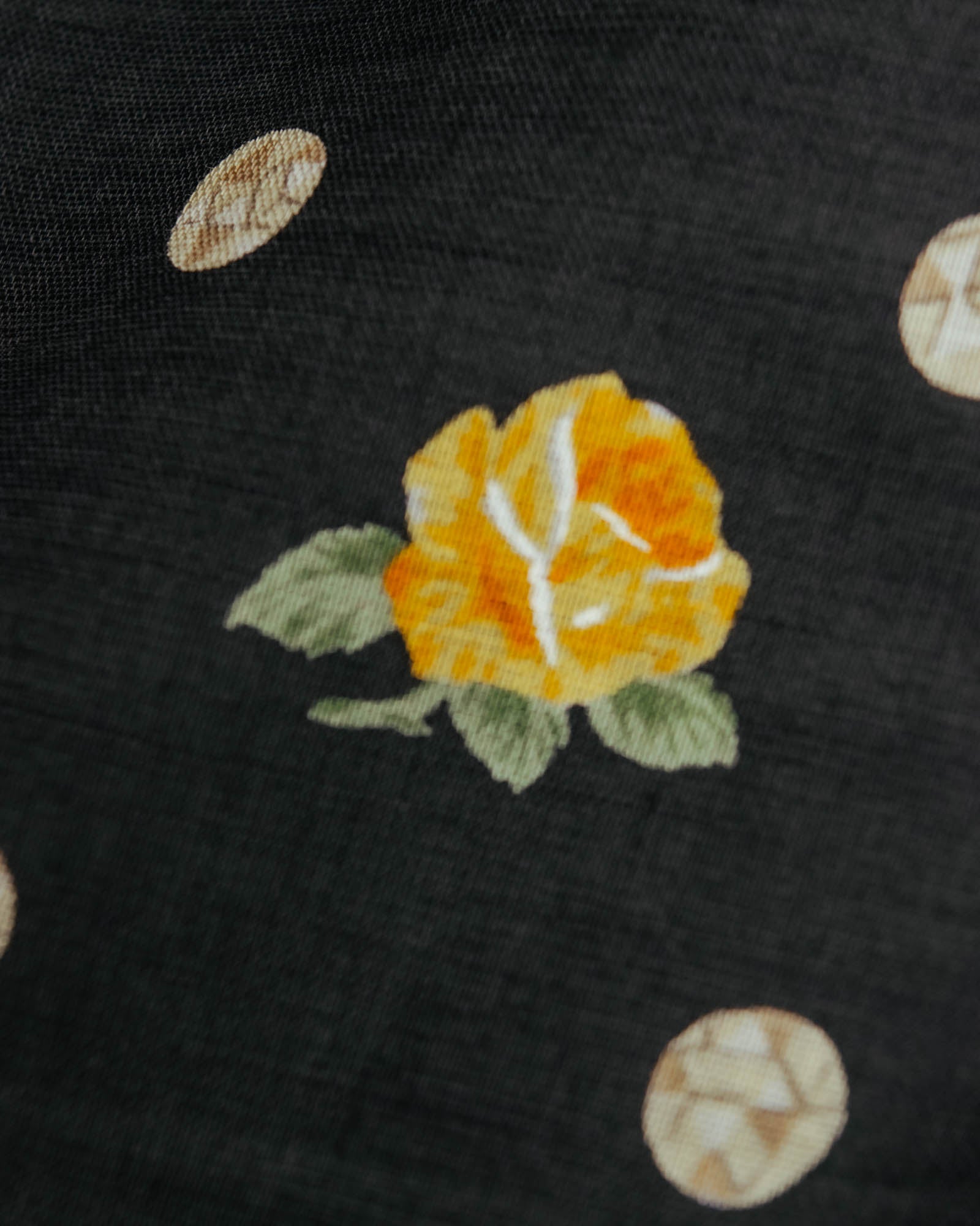 “Christian Dior” 90’s-00’s Romantic dot floral handkerchief scarf