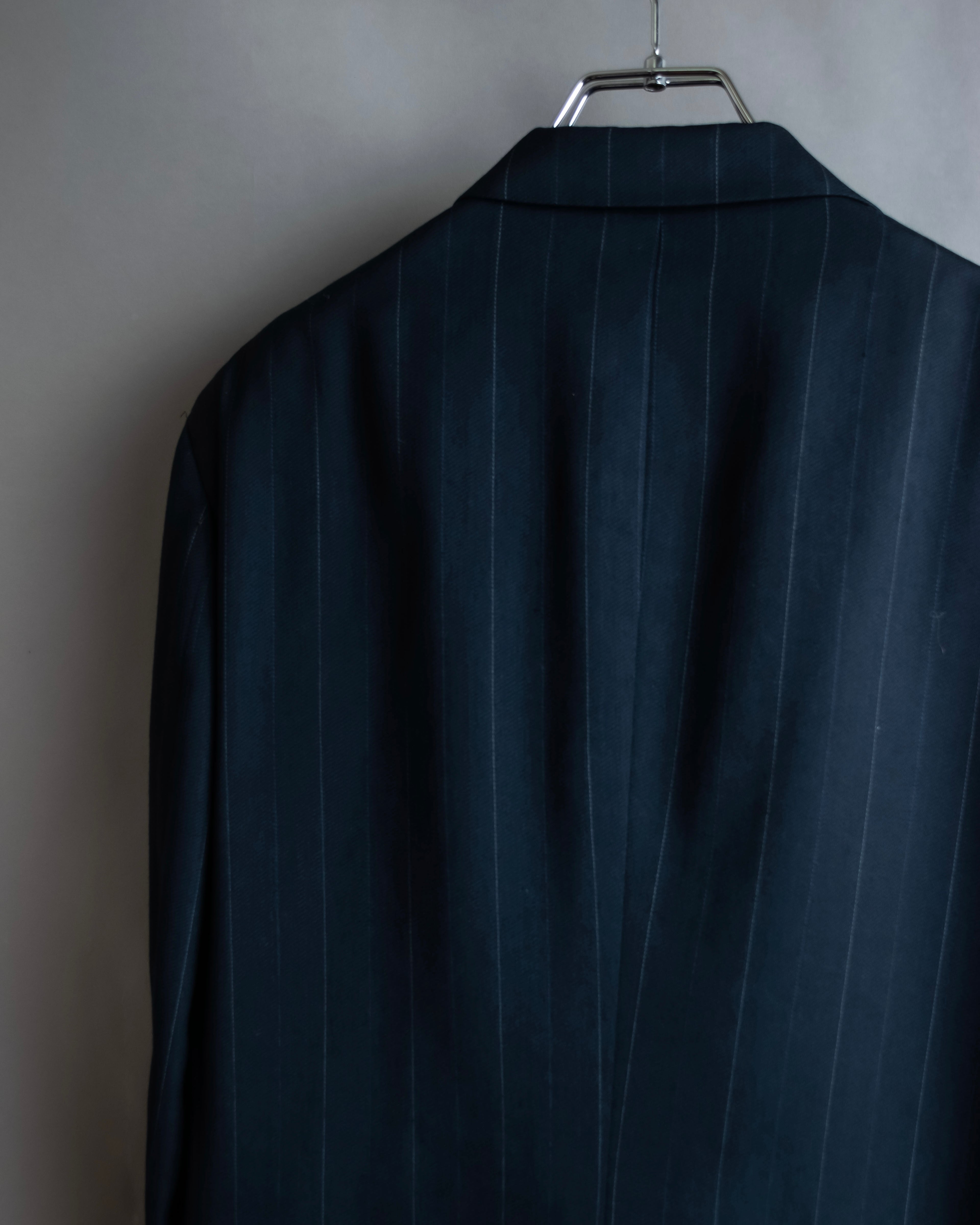 "CHRISTIAN DIOR MONSIEUR"
 Fine pitch stripe pattern notch lapel tailored jacket