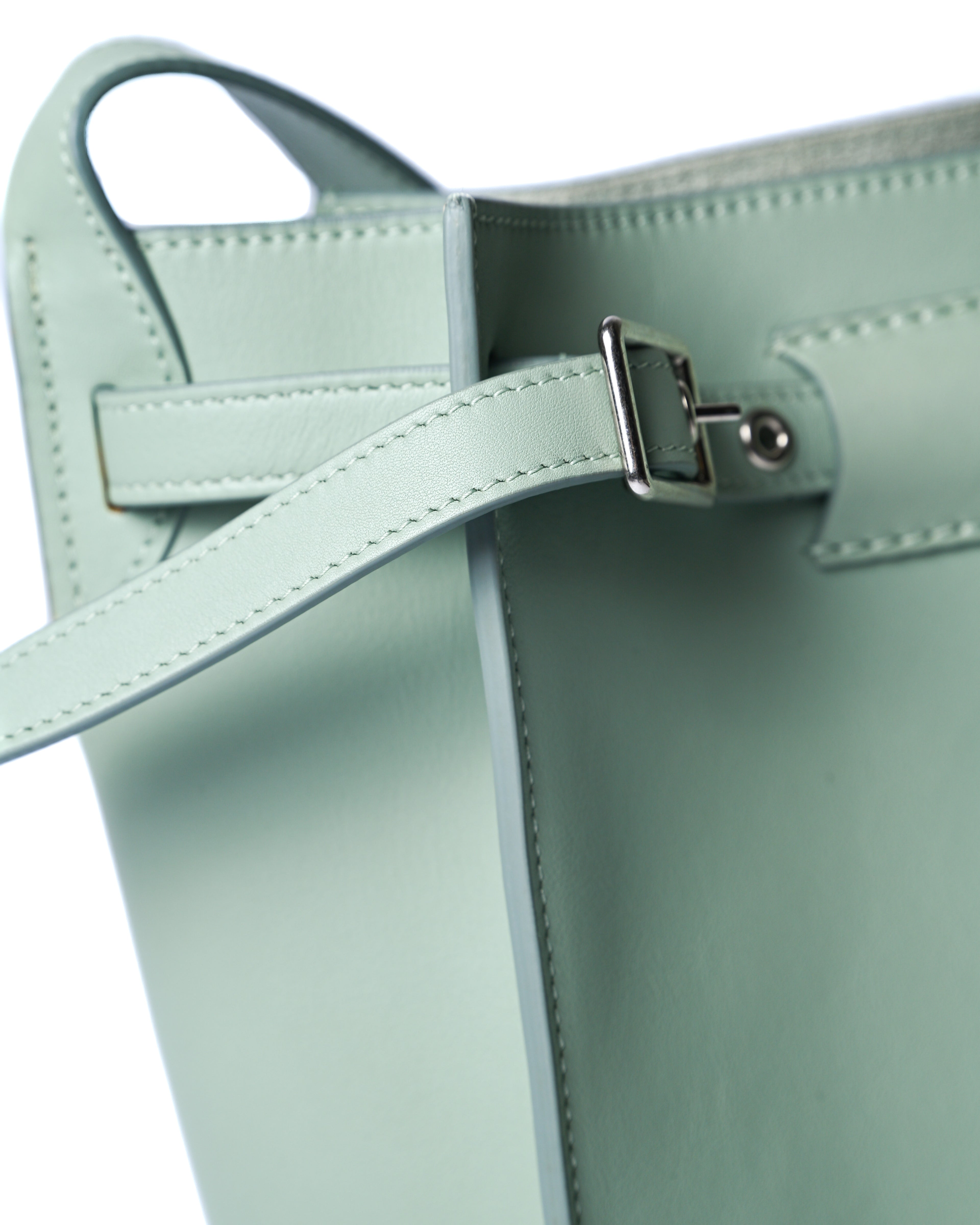 CÉLINE by Phoebe Philo/ “Big Bag Bucket” One Shoulder Bag Pale Green