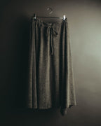 “Y’s” 09SS  Textured jersey drawstring long skirt