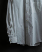 "HERMES" Yoke switching design white cotton shirt