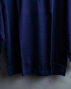 "Balenciaga Sports" Pink & yellow collar long sleeve polo shirt