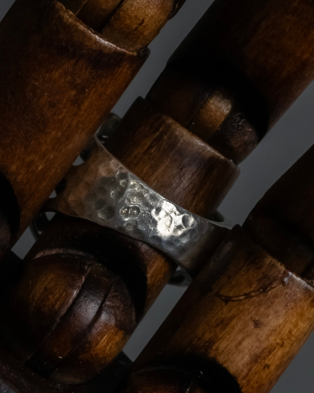 "Vintage gold combination silver ring"