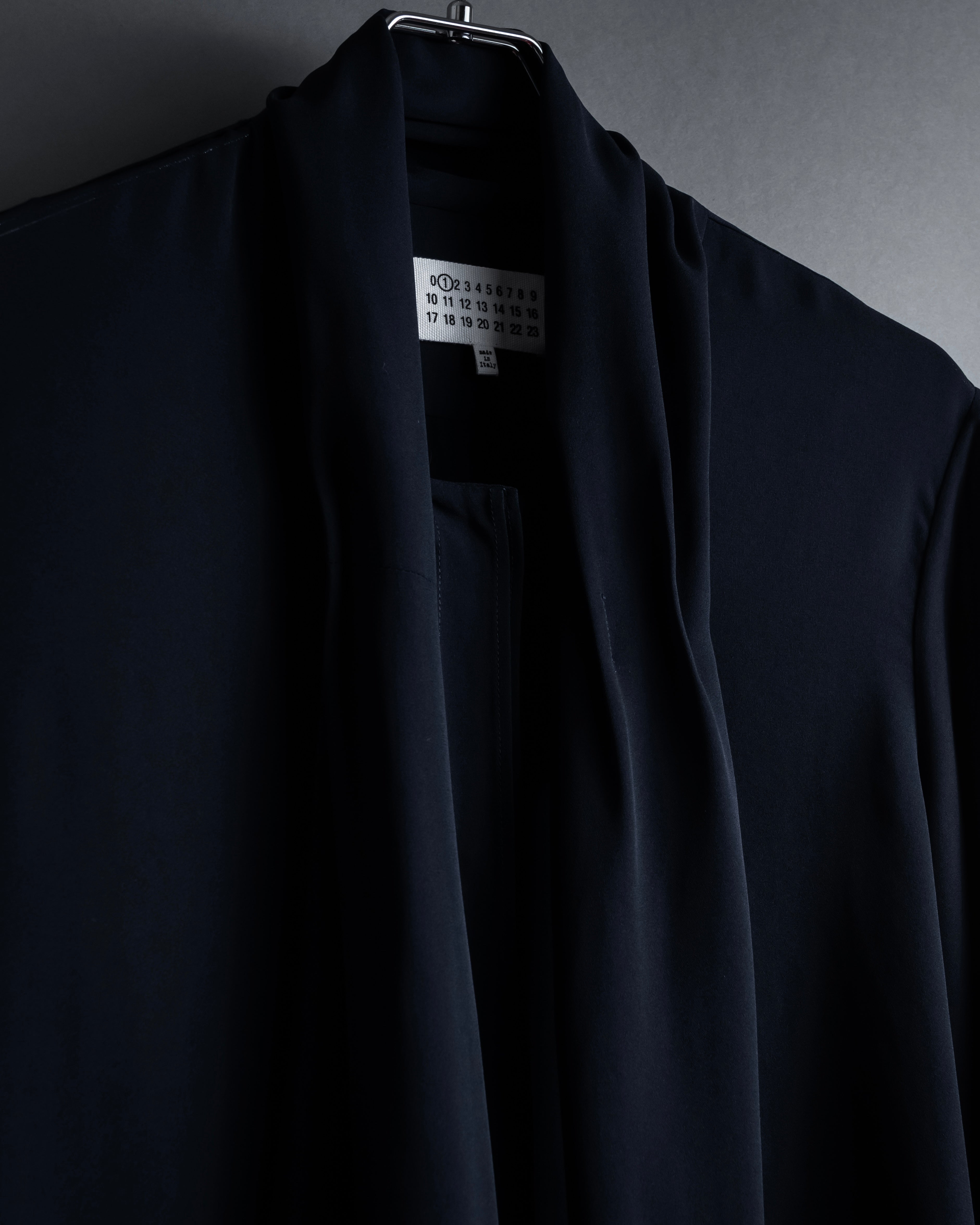 "Maison Margiela" 16SS Bow tie draping shirt