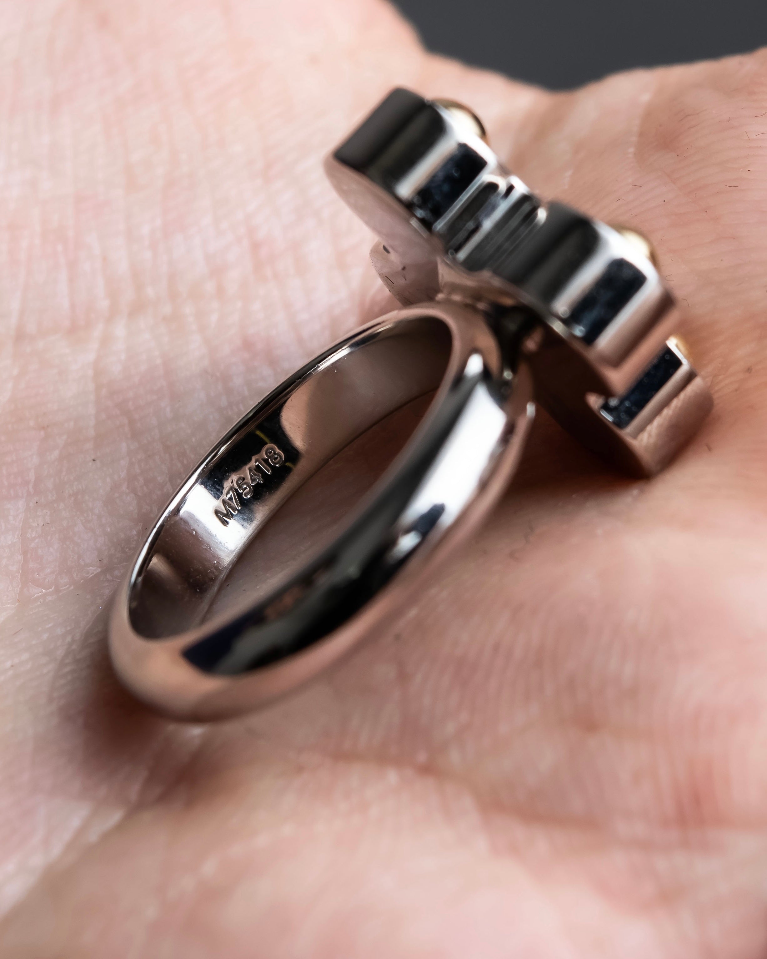 "LOUIS VUITTON" Berg love letters metal ring