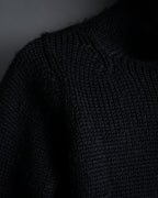 "Y’s" 17AW textured turtleneck knit sweater