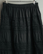 -SPECIAL- “tricot COMME des GARÇONS“ 2002SS Lace panel gathered skirt