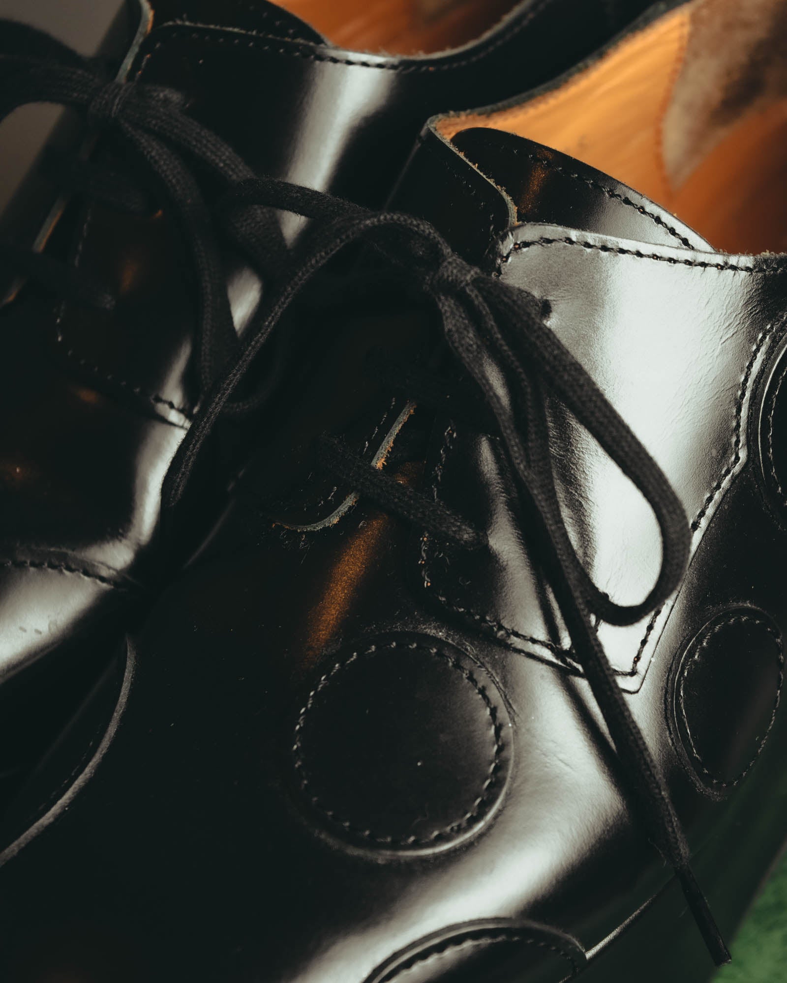 "JUNYA WATANABE COMME des GARÇONS" 00's Sculptural leather platform oxford shoes