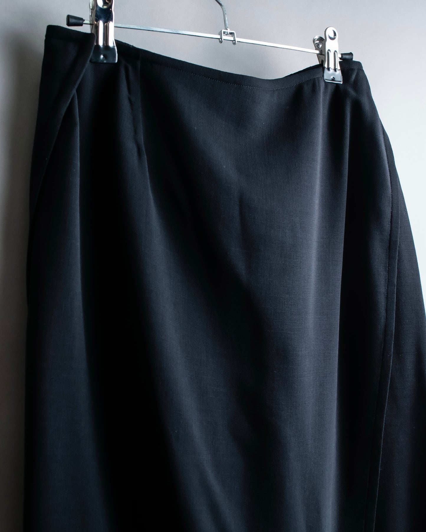 "HERMES" Button detailed flared midi skirt