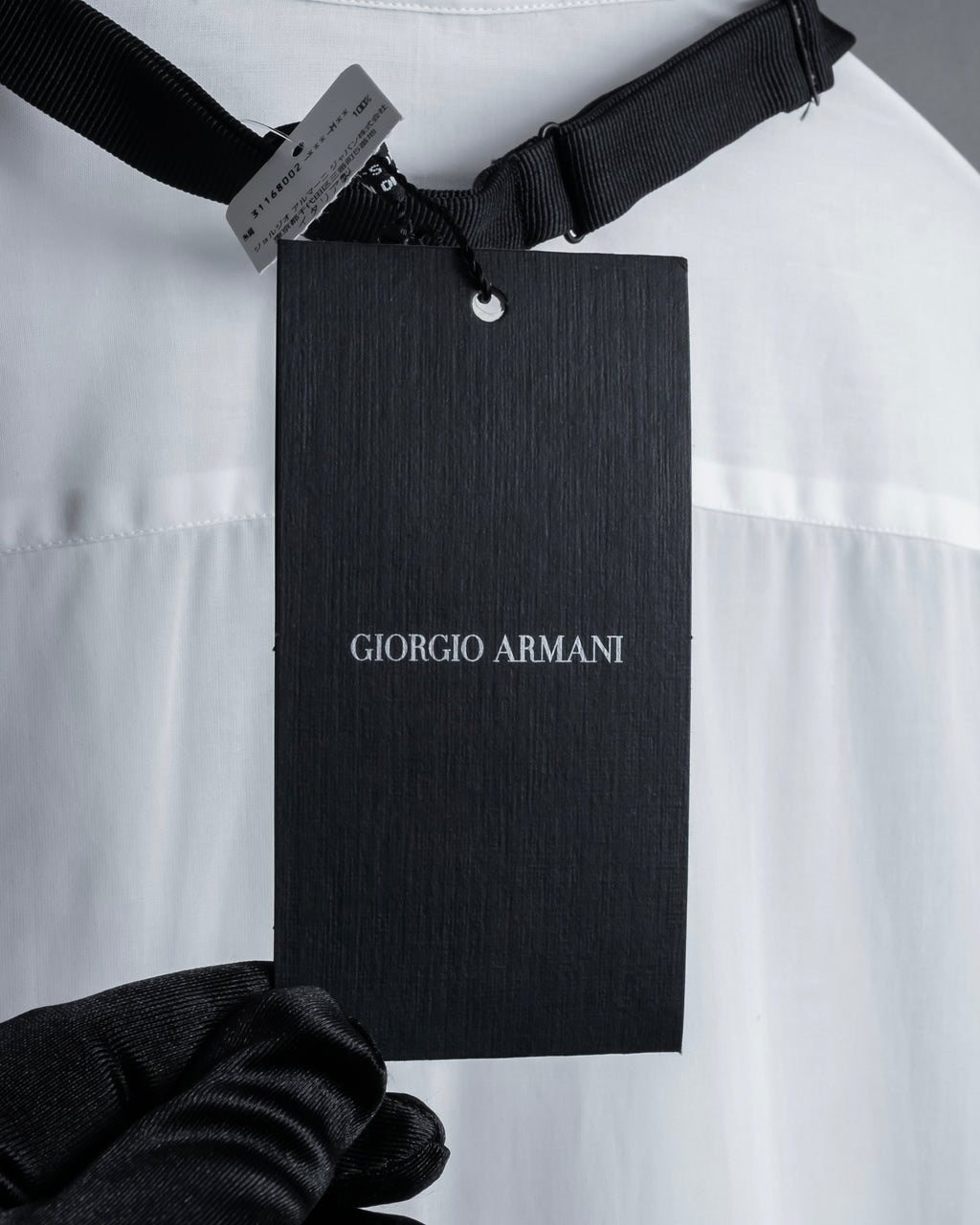 "GIORGIO ARMANI" Belt included bow tie dress shirt