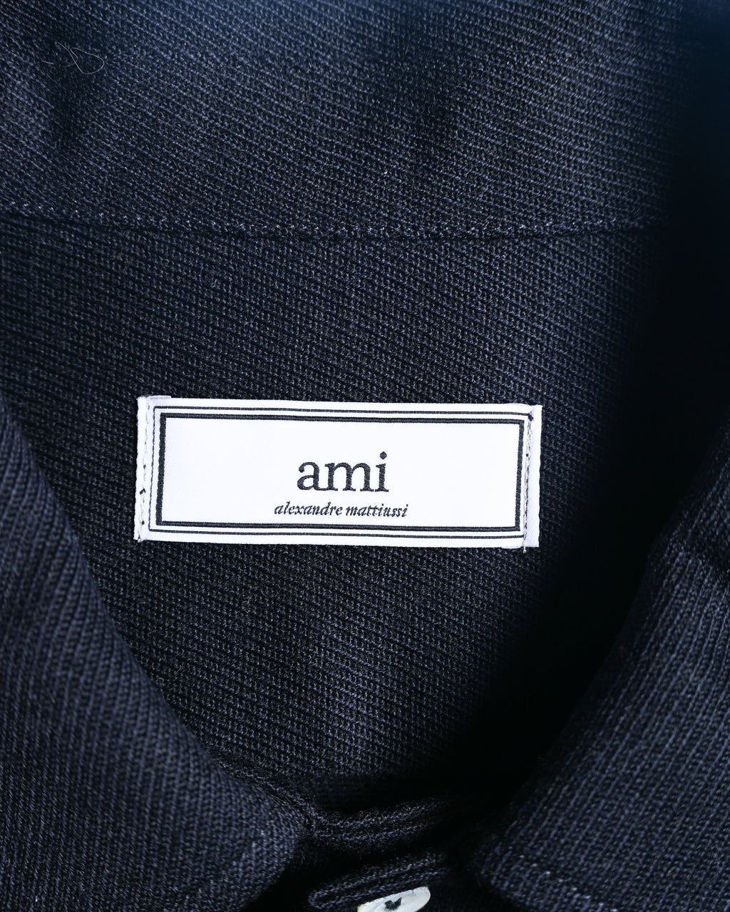 Ami alexandre mattiussi/ Work Detailed 4 Pockets Fly Front Jacket  Navy