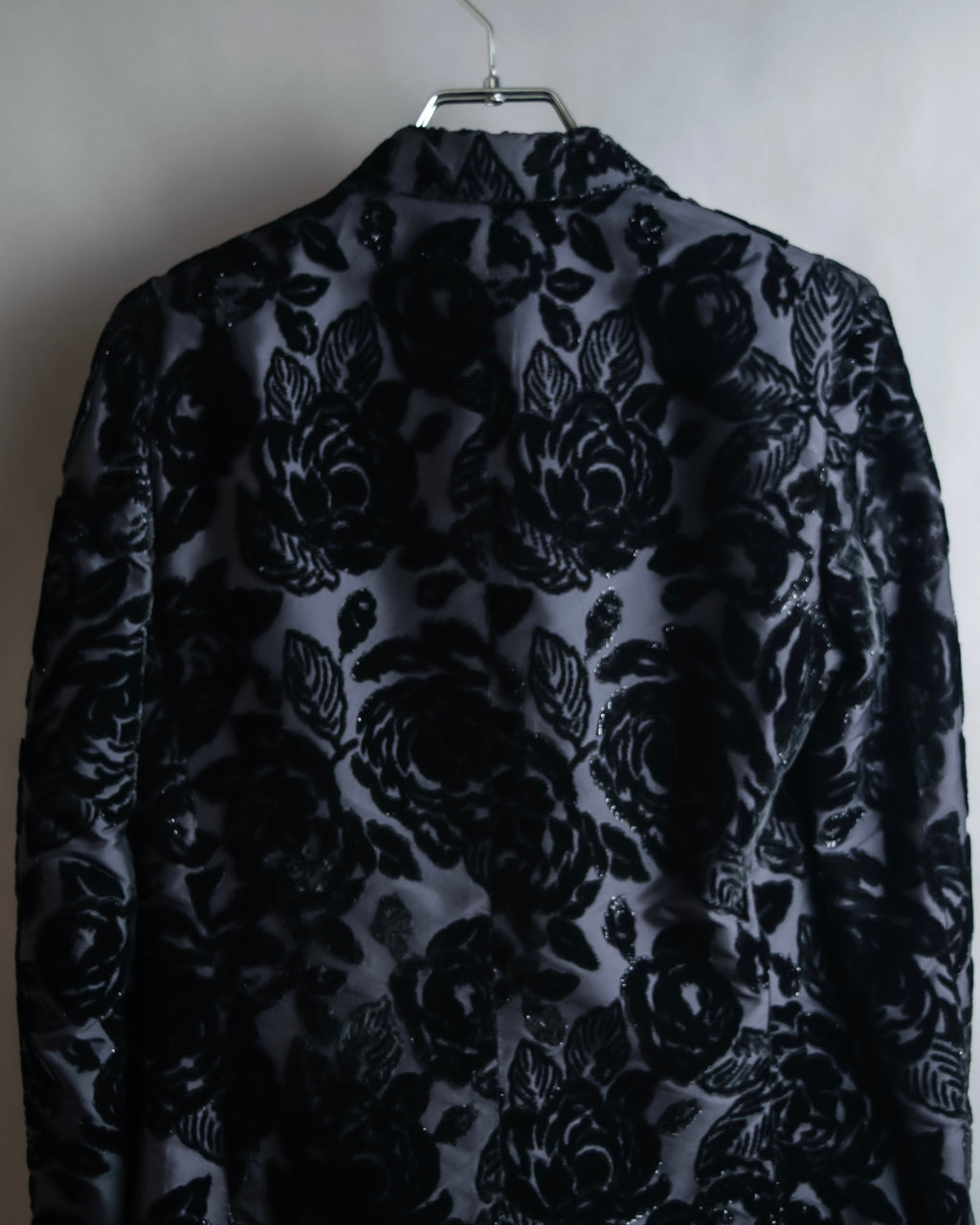 "GUCCI" Floral patterned lamé tailored jacket"