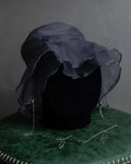 "LIMI feu " Chain docking organza bucket hat