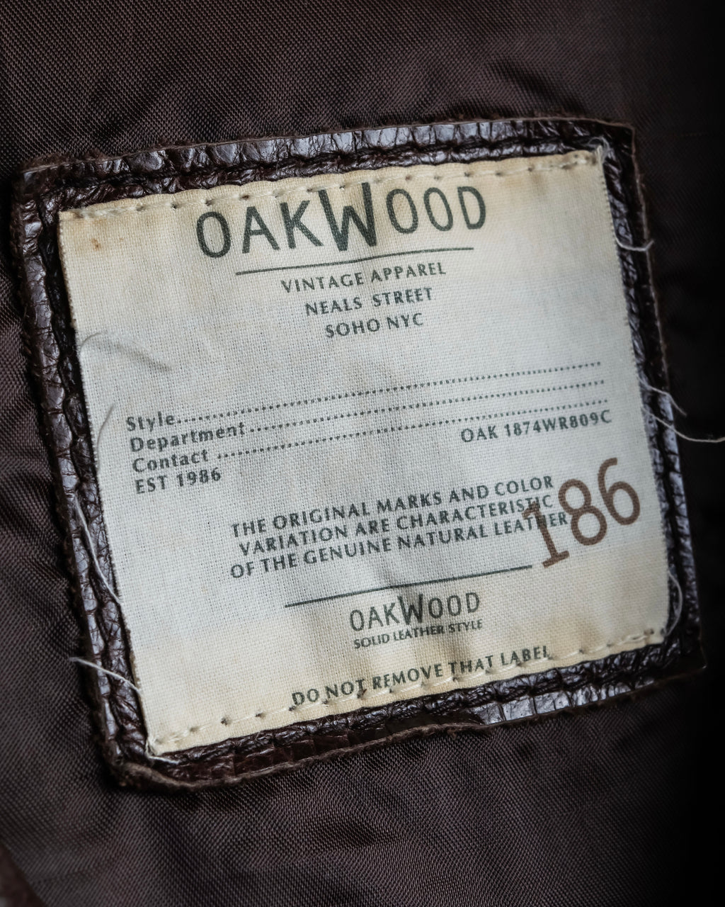 "Vintage 100% cow leather oversized tailored jacket"