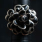 "2003's CHANEL" Camellia motif coco mark engraved ring