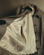 -SPECIAL- “LOEWE” 80’s-early 90’s Taupe suede leather blouson jacket