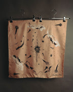 –SPECIAL– "Christian Dior" Celestial print silk square scarf