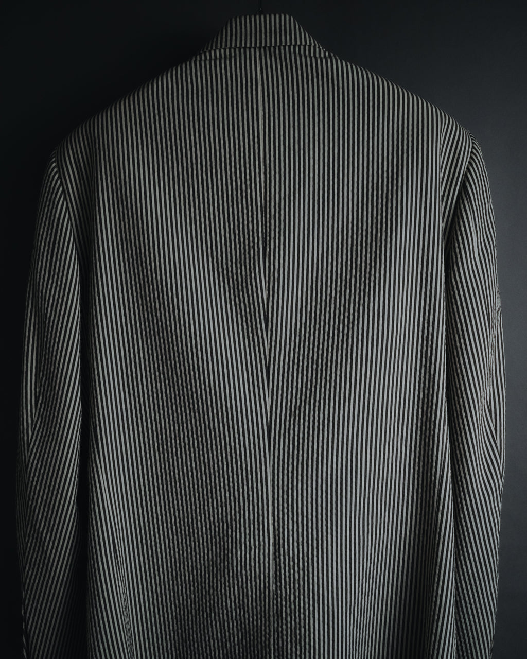 "HERMES" 00's striped stretch cotton tailored jacket
