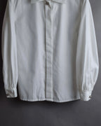 "Christian Dior" Diamond pattern woven metal button shirt