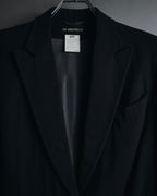 "ANN DEMEULEMEESTER" 90年代-00年代 流体人造丝原羊毛定制夹克