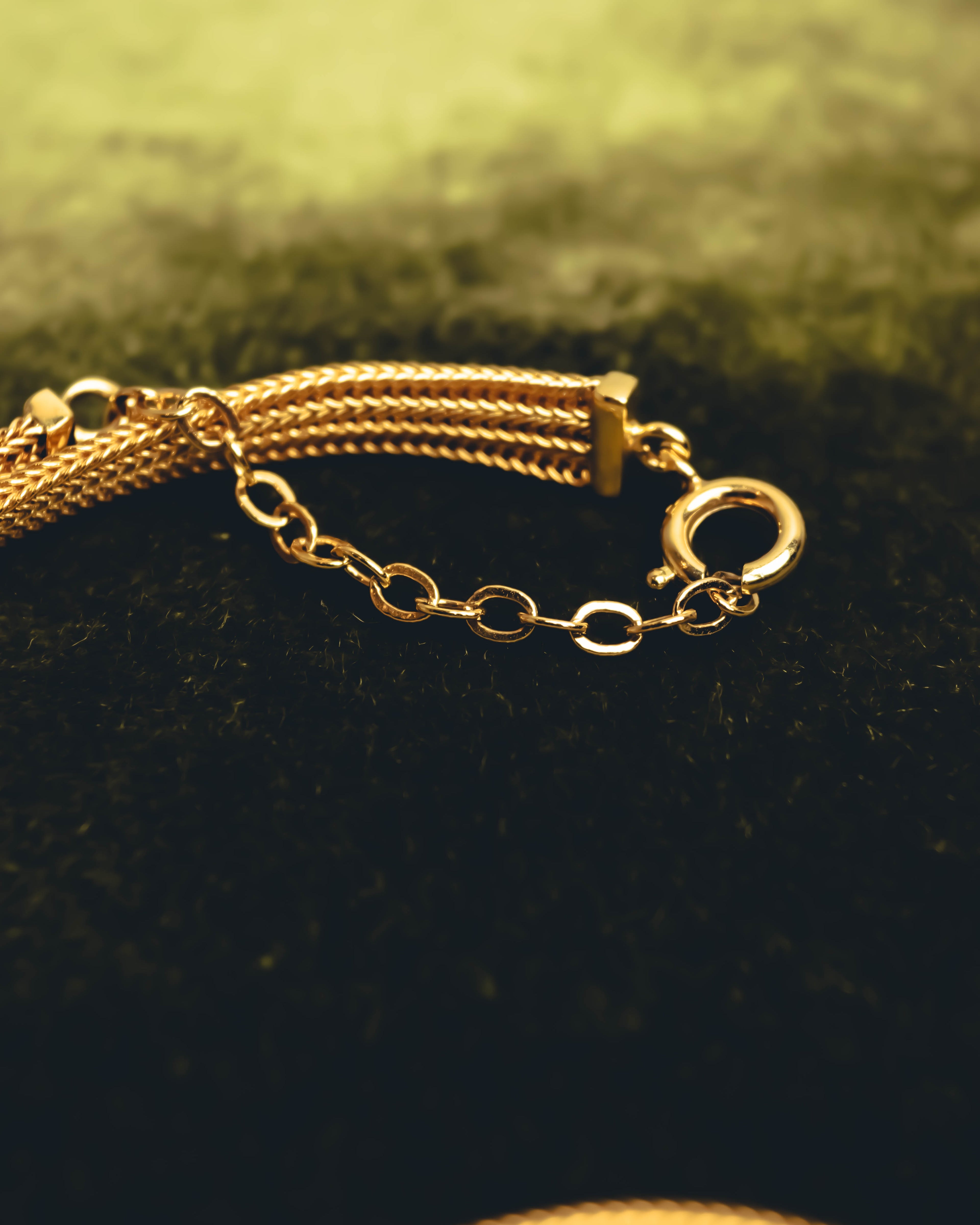 "Christian Dior" Gold tone braided knot costume jewelry necklace