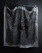 "HERMES" Zebra abstract print Carre 90 silk scarf