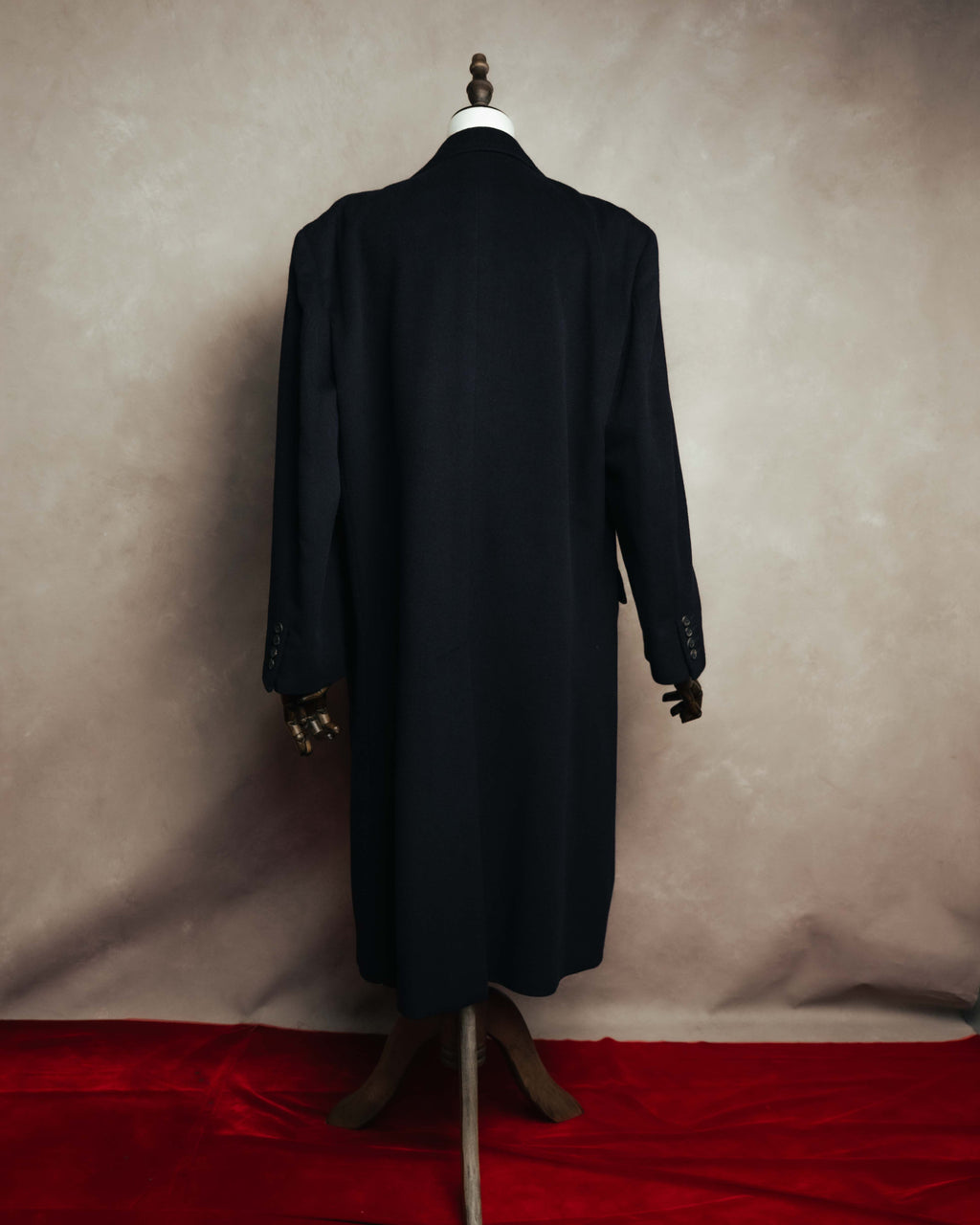 "Burberrys" 80's-90's Classic wool-cashmere long overcoat
