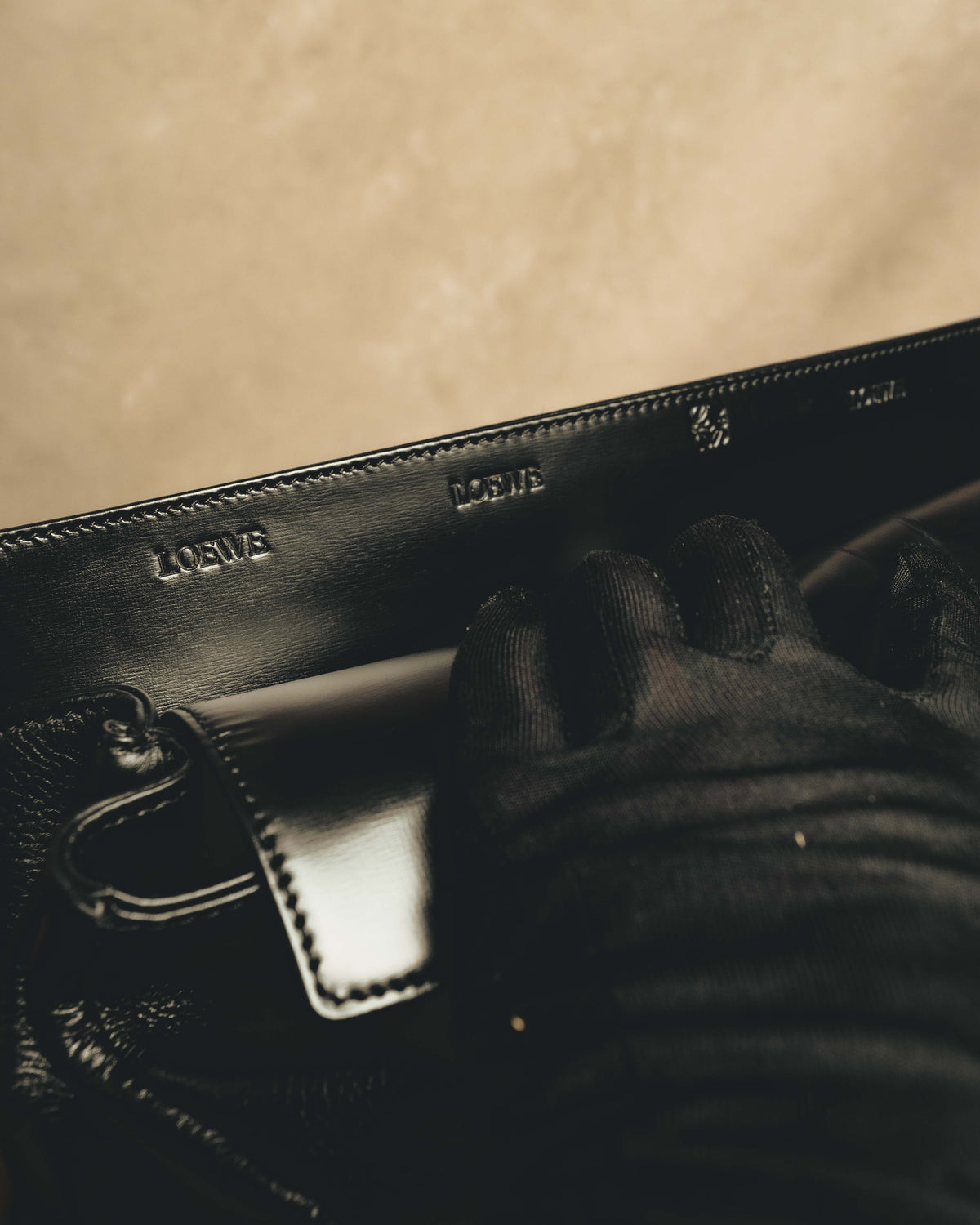 "LOEWE" 90's-00's Classic leather tote bag