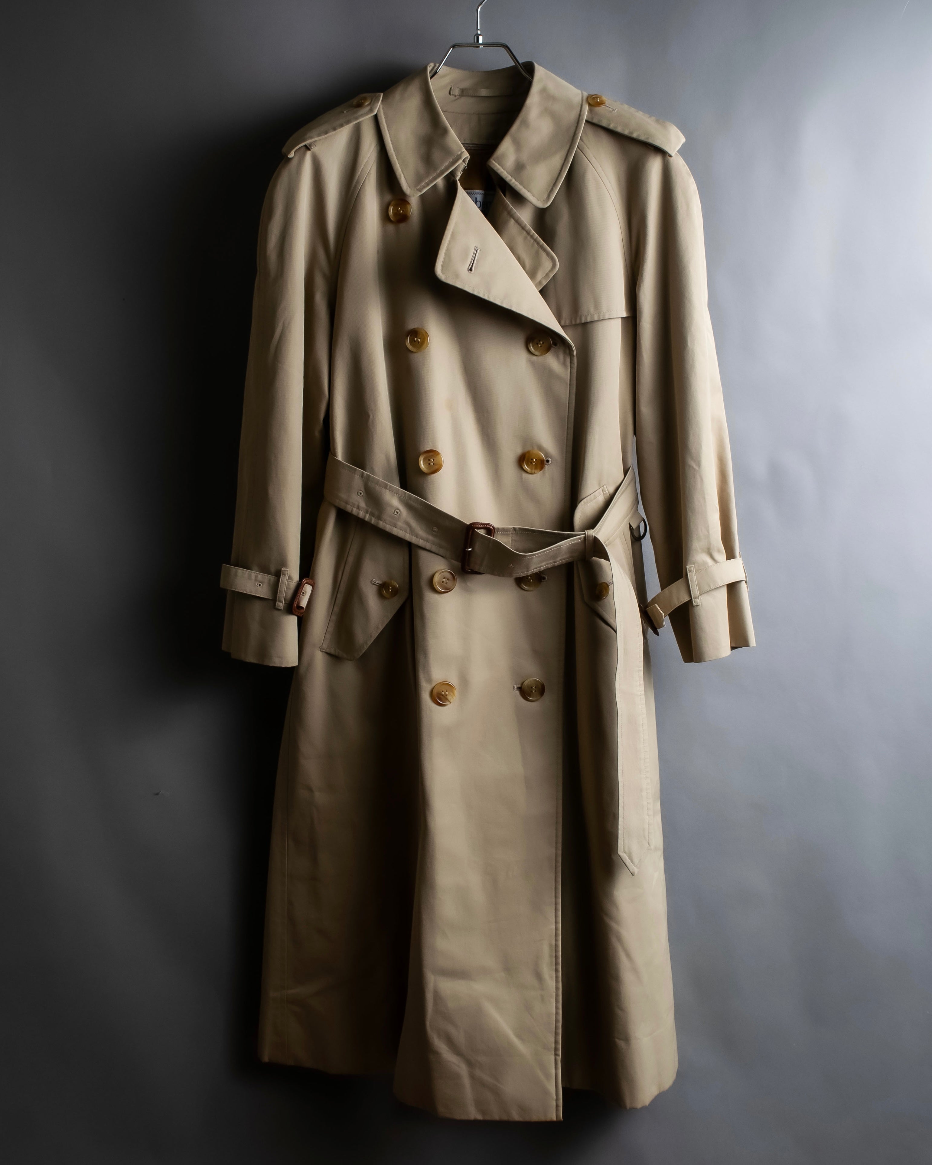 "BURBERRYS" Military detail classic trench coat