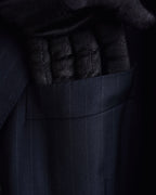 "HERMES" Pinstripe relaxed tailored jacket