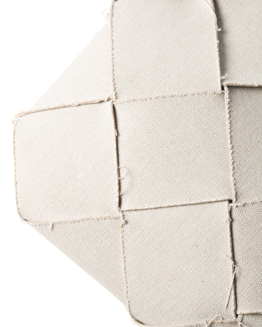 BOTTEGA VENETA/ Maxi Intrecciato Slip Canvas & Leather Handbag Beige & Black