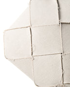 BOTTEGA VENETA/ Maxi Intrecciato Slip Canvas & Leather Handbag Beige & Black