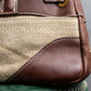 "ADMJ" Leather & canvas combination 2way shoulder bag