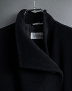"Max Mara" 90's Asymmetrical front long chester coat