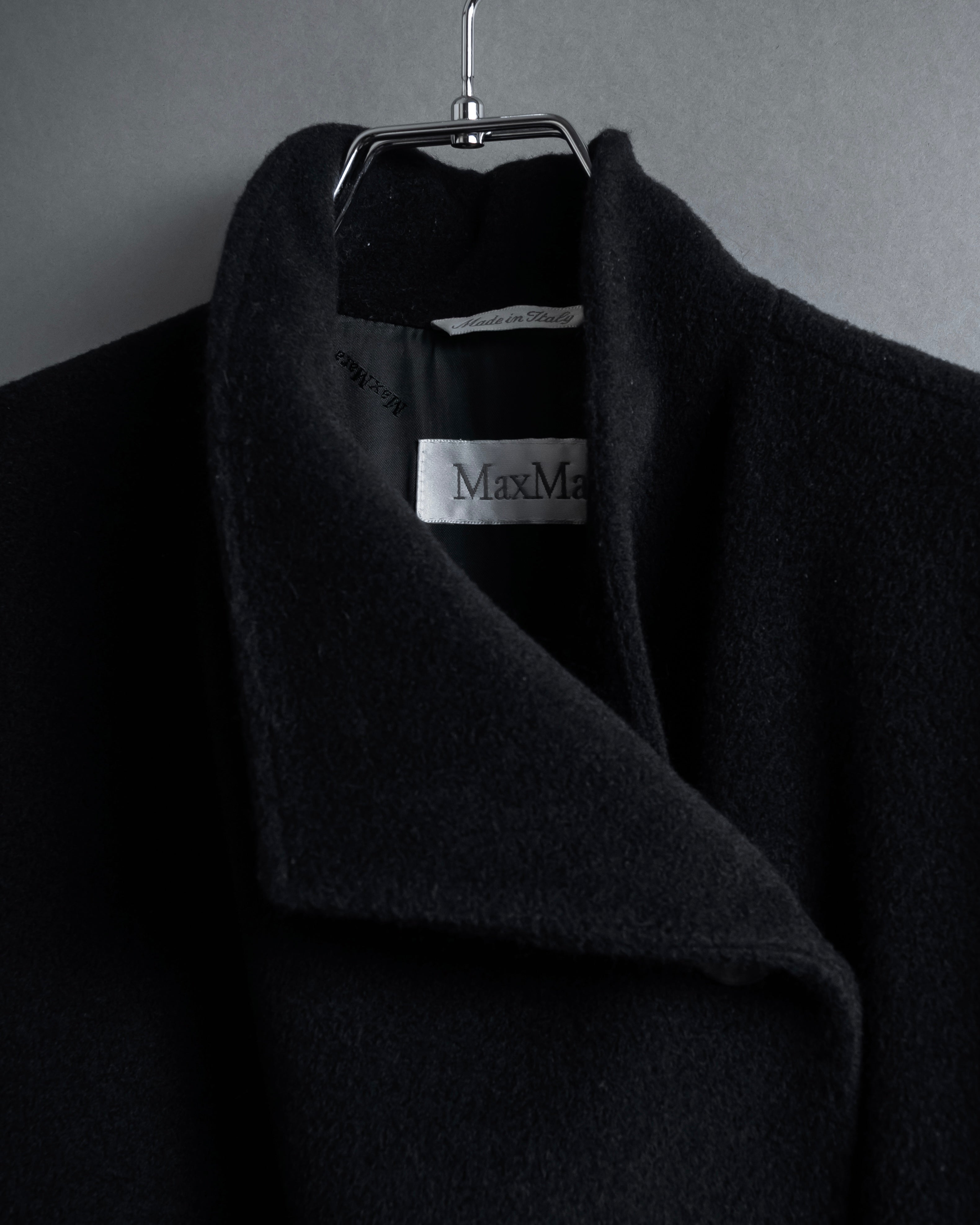 "Max Mara" 90's Asymmetrical front long chester coat