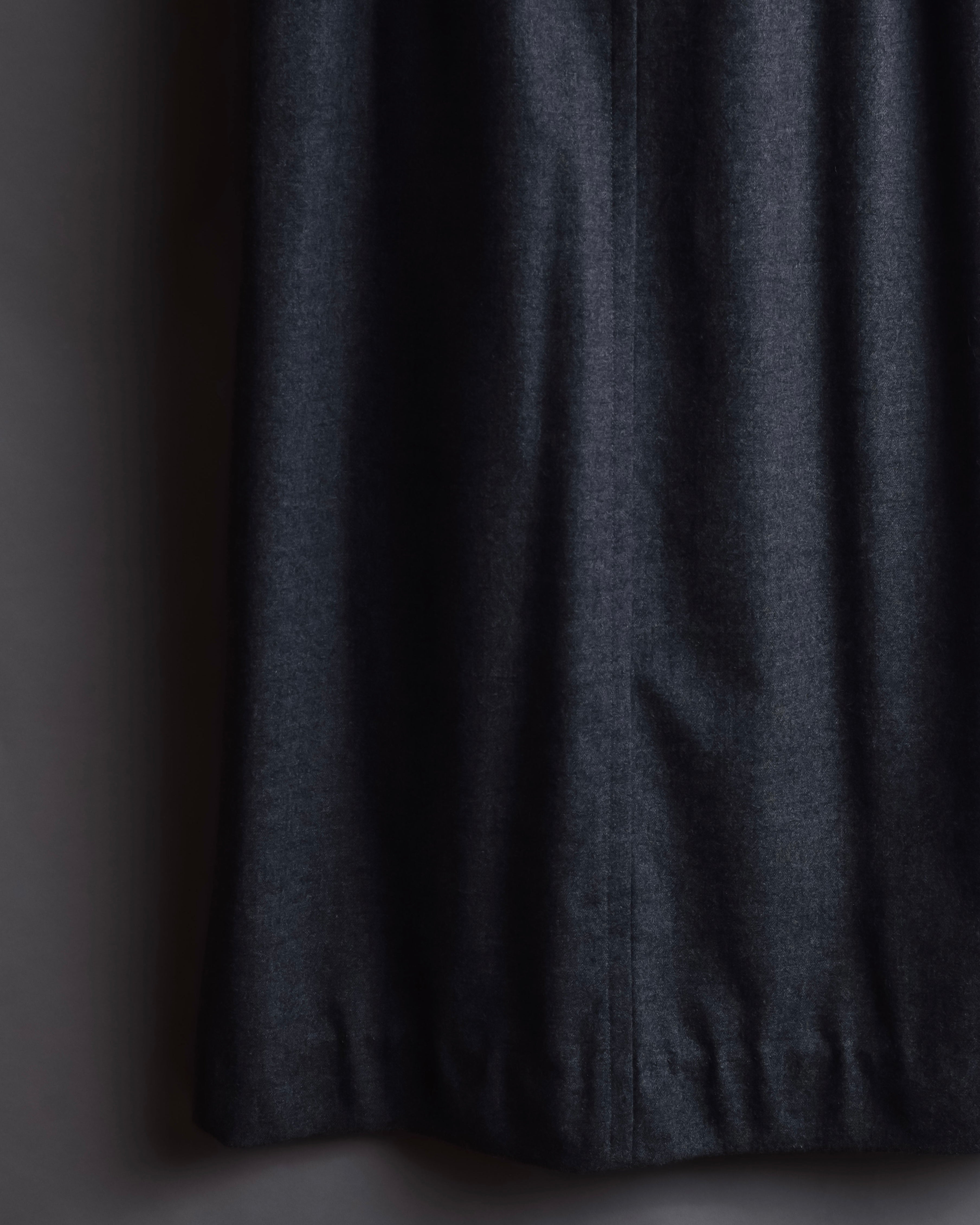 "HERMES" Margiela period semi-flared wool skirt