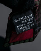 "GIORGIO ARMANI" Oval dot pattern silk twill necktie