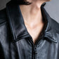 "M. JULIAN" High quality leather single riders blouson