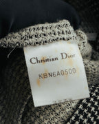 "Christian Dior" 80's-90's Wool-blend houndstooth jacket