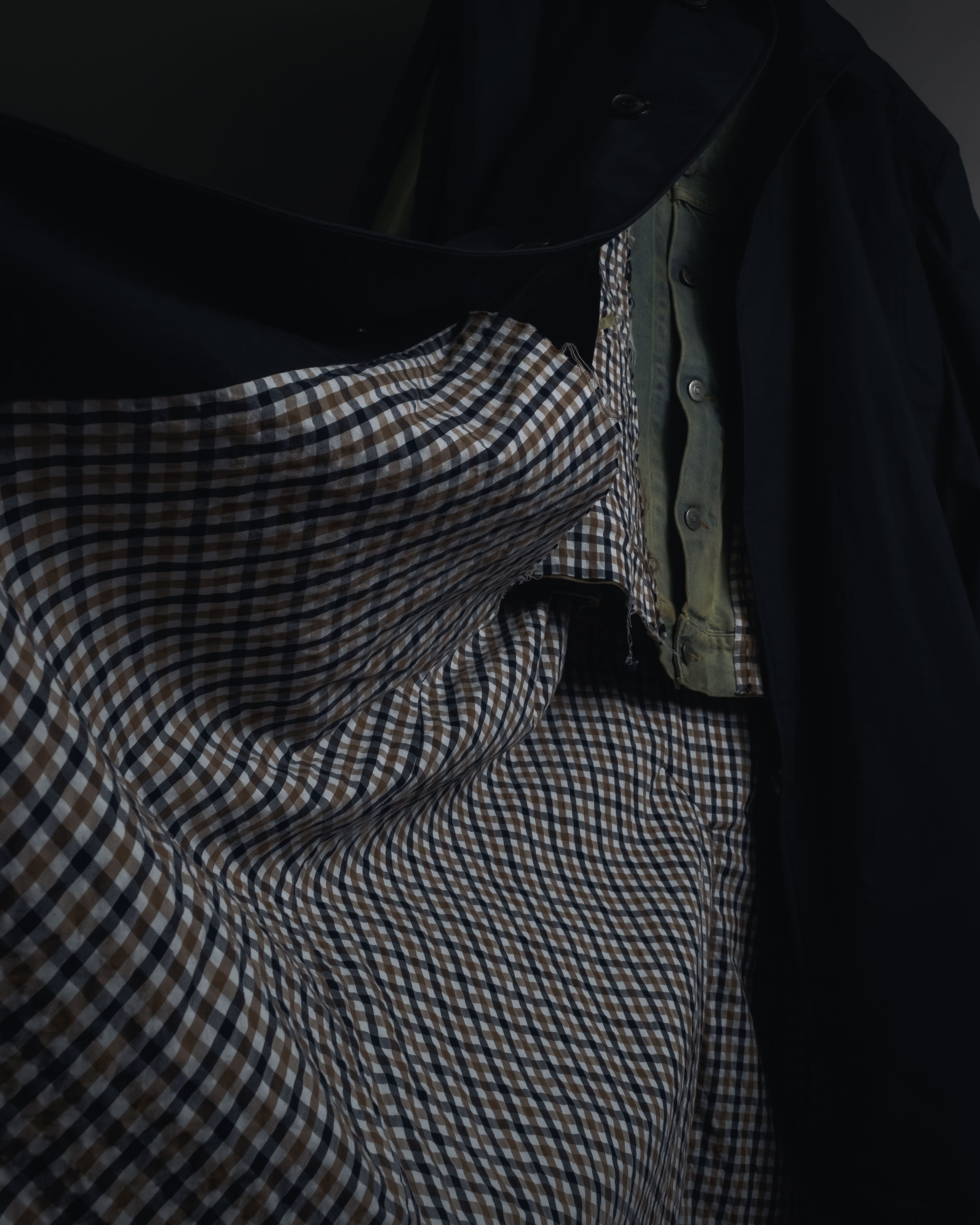 -SPECIAL- "Maison Margiela" 20SS Denim jacket Docking design coat