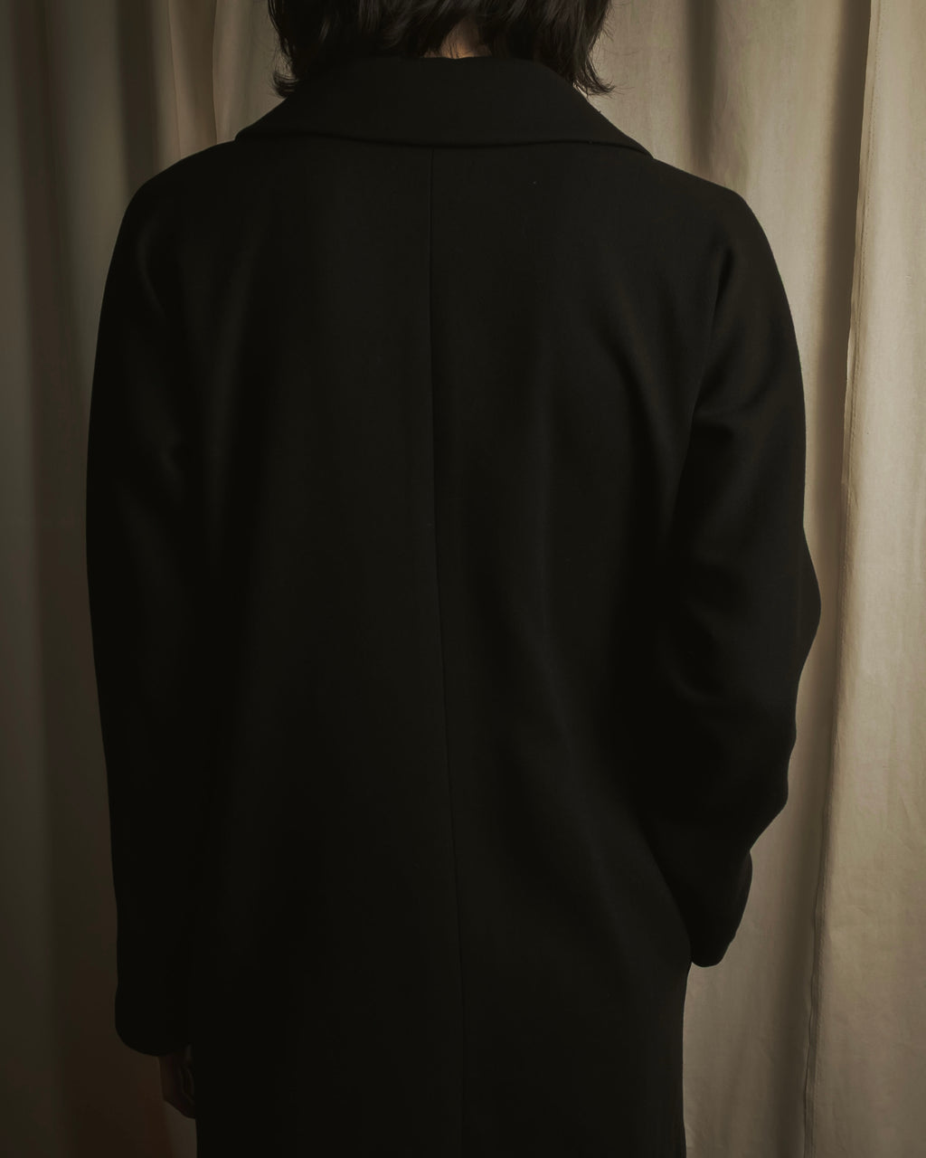 Abrigo de lana de sastrería minimalista de los años 90-00 de Dolce & Gabbana