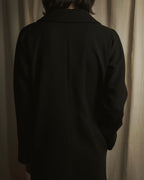 Abrigo de lana de sastrería minimalista de los años 90-00 de Dolce & Gabbana