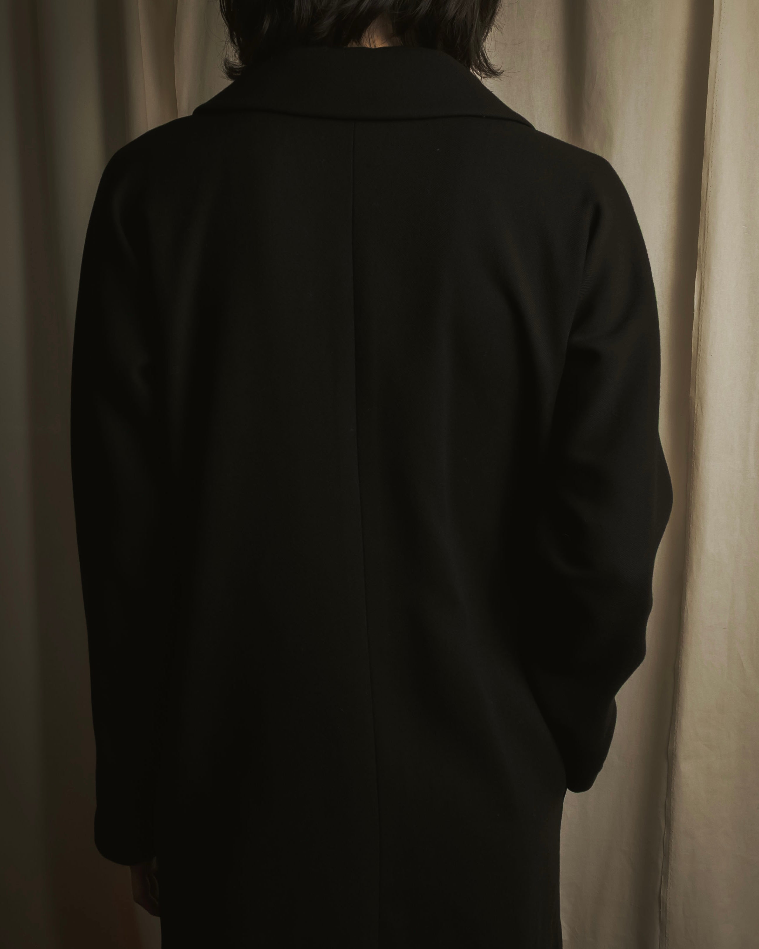 Abrigo de lana de sastrería minimalista de los años 90-00 de Dolce & Gabbana